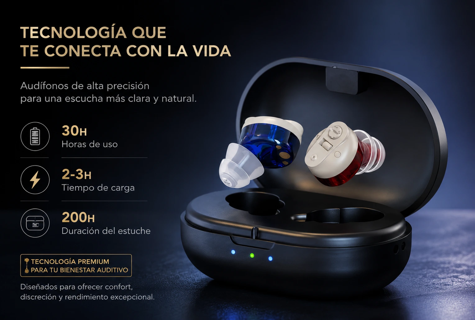 Audifonos para sordera de alta calidad
